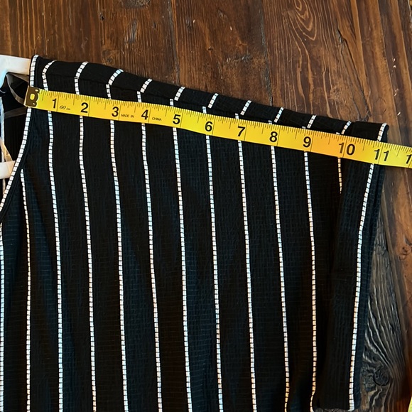 Lane Bryant 18/20 Black & White Pinstripe Jumpsuit - Picture 14 of 17